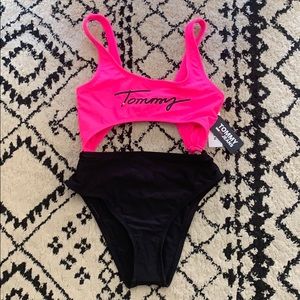 Tommy Jeans Rings Cutout One-Piece Swimsuit